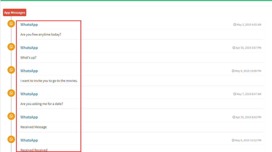 Mostrar los detalles de la conversación del chat