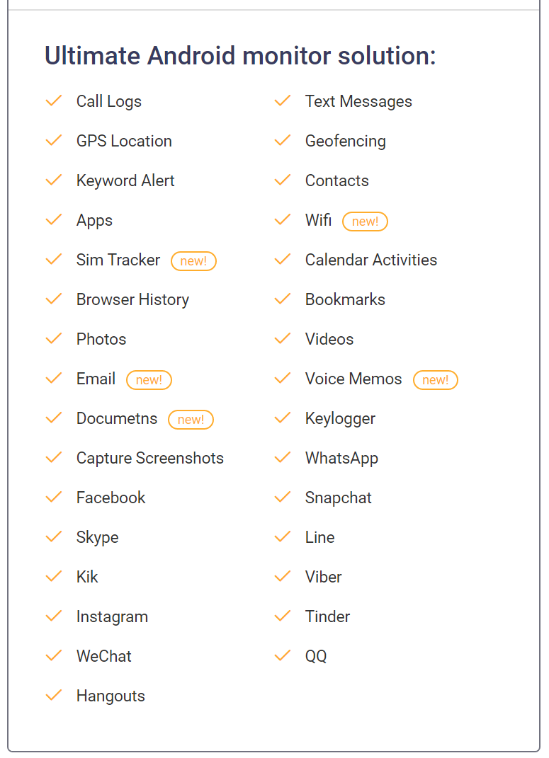 Caractéristiques de Fonemonitor