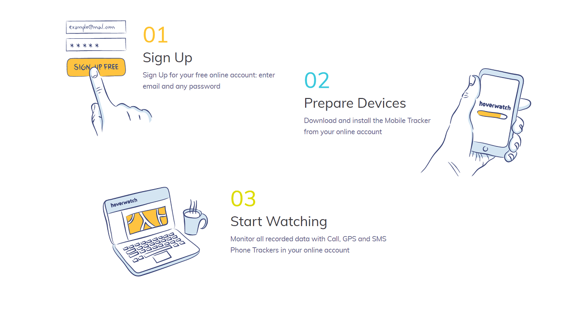 hoverwatch installation steps