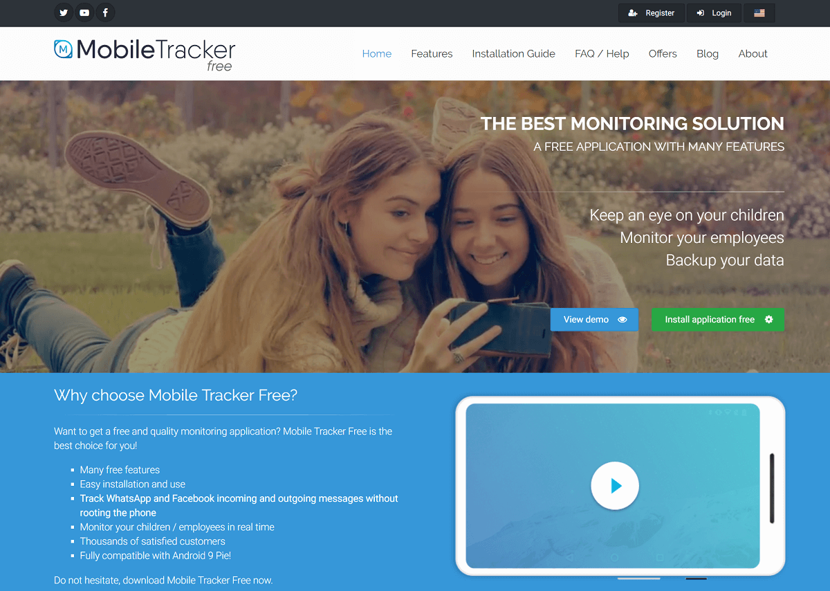 mobile tracker free review