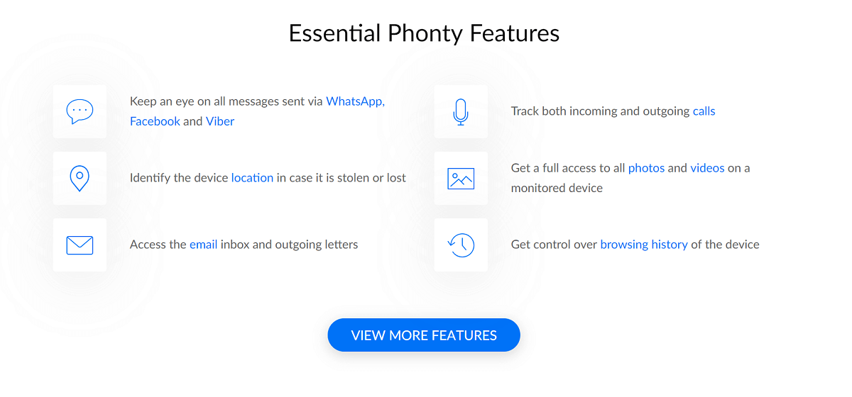 Features of Phonty